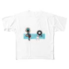 tosboy_artの福岡県は久留米市の駅前 All-Over Print T-Shirt