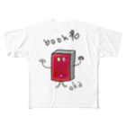 岡プロのbook君 フルグラフィックTシャツ