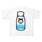 メガネ💪😎👌ワンモーニング人狼製作中の牛乳ビンくん フルグラフィックTシャツ