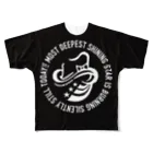 安藤匠 official online shopのANDO TAKUMI LOGO(WH) フルグラフィックTシャツ