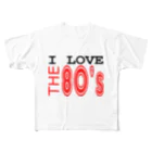 Pat's WorksのI LOVE THE 80's All-Over Print T-Shirt