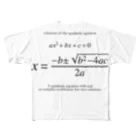 アタマスタイルの２次方程式の解の公式：数式：高校数学 All-Over Print T-Shirt