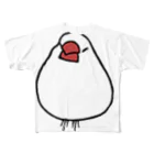 243のおもち文鳥 フルグラフィックTシャツ