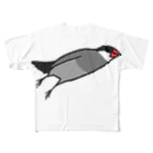 243のミサイル文鳥　桜文鳥 All-Over Print T-Shirt