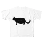 ハンマーチンパンジーのFat cat フルグラフィックTシャツ