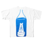 タナカイラストの瓶熊 フルグラフィックTシャツ