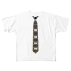 musicshop BOBの"ネック"タイ -  "neck"tie フルグラフィックTシャツ