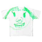 hanacomomocoのmomocogahaku_01 フルグラフィックTシャツ