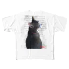 muuのねこのトッティくん フルグラフィックTシャツ