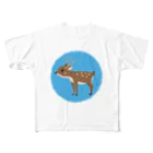 chicodeza by suzuriの可愛い鹿さん フルグラフィックTシャツ