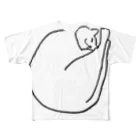 アクアリトゥンのまる猫　まるる フルグラフィックTシャツ