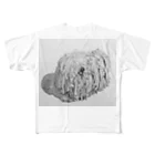 光平洋子のかしこいプーリー犬が振り向いた。puli illustration  All-Over Print T-Shirt