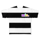 min.のmin.ボーダーに挑戦 フルグラフィックTシャツ