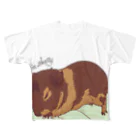 Lichtmuhleの眠いモルモット03フルグラフィック フルグラフィックTシャツ