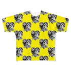 れなしやのイエロー！ロックなウサギとドクロちゃん★ All-Over Print T-Shirt