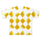 唐松 梗樹(ｶﾗﾏﾂ ｺｳｷ)の黄ちょきちょき All-Over Print T-Shirt