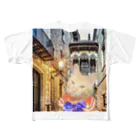 SweetCatMagicのシフォン旅に出る All-Over Print T-Shirt