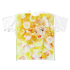 Mihoret  modeのmihoretレモン色 All-Over Print T-Shirt