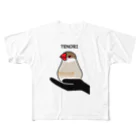 文鳥堂のてのり（シナモン） All-Over Print T-Shirt