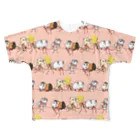 Lichtmuhleのミモザとモルモットピンク All-Over Print T-Shirt