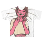 キノの歯を見せる女の子 All-Over Print T-Shirt