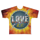 LOVE MACHINE TOKYO ショップのLMTロゴメッシュＴシャツ（片面） All-Over Print T-Shirt