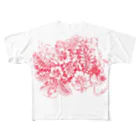 AURA_HYSTERICAのHibiscus_Growth All-Over Print T-Shirt