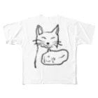 T.u.のぬこ フルグラフィックTシャツ