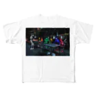 816photographyのライトペイントアート"midnight cafe" フルグラフィックTシャツ