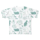 喫茶こぐまやの色々猫　ミント All-Over Print T-Shirt