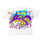 AURA_HYSTERICAのOver_The_Rainbow フルグラフィックTシャツ