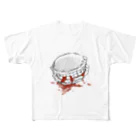 Chatoの呪いの召喚獣シリーズ(呪いホワイト) フルグラフィックTシャツ