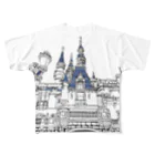 FREEDOMのcastle フルグラフィックTシャツ