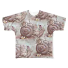 Torii Tsubaki - Shop online [SUZURI店]の進撃のかたつむり All-Over Print T-Shirt