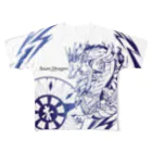 HERP MODA by ヤマモトナオキの青龍 フルグラフィックTシャツ
