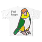 サトウユキエのハッピーインコ・シロハラインコ All-Over Print T-Shirt