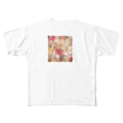 ふーちゃんのハートのマカロ二 All-Over Print T-Shirt