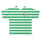 松竹梅雑貨の松竹梅 マリン green All-Over Print T-Shirt