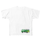 ののの緑の消防車 All-Over Print T-Shirt