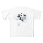 TEALのR All-Over Print T-Shirt