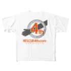 rescue4thの自然災害レスキュー　RESCUE4th All-Over Print T-Shirt