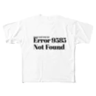 NumbのERROR 9585 フルグラフィックTシャツ