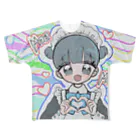 循環性飽食のお団子青メイドちゃん(カラフル) All-Over Print T-Shirt