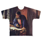 Art Baseの地理学者 / フェルメール (The Geographer 1669) All-Over Print T-Shirt