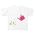 フォーヴァのじょうろとお花 All-Over Print T-Shirt