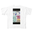 サクアンドツバミルヨシのステージの扉ツインデザイン All-Over Print T-Shirt