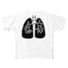 きみどり⛄️❄️⛷の肺ガンTシャツ フルグラフィックTシャツ