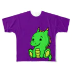 yuseiのドラゴンTシャツ紫 All-Over Print T-Shirt