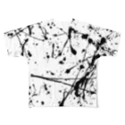 KNS designの黒ペンキのの飛散 All-Over Print T-Shirt