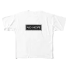 お土産屋さんのTシャツののぞみは停車しません NO HOPE フルグラフィックTシャツ